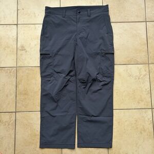 LL Bean Pants Mens 34x29 Blue Gray Water Resistant Cresta Hiking Technical Cargo